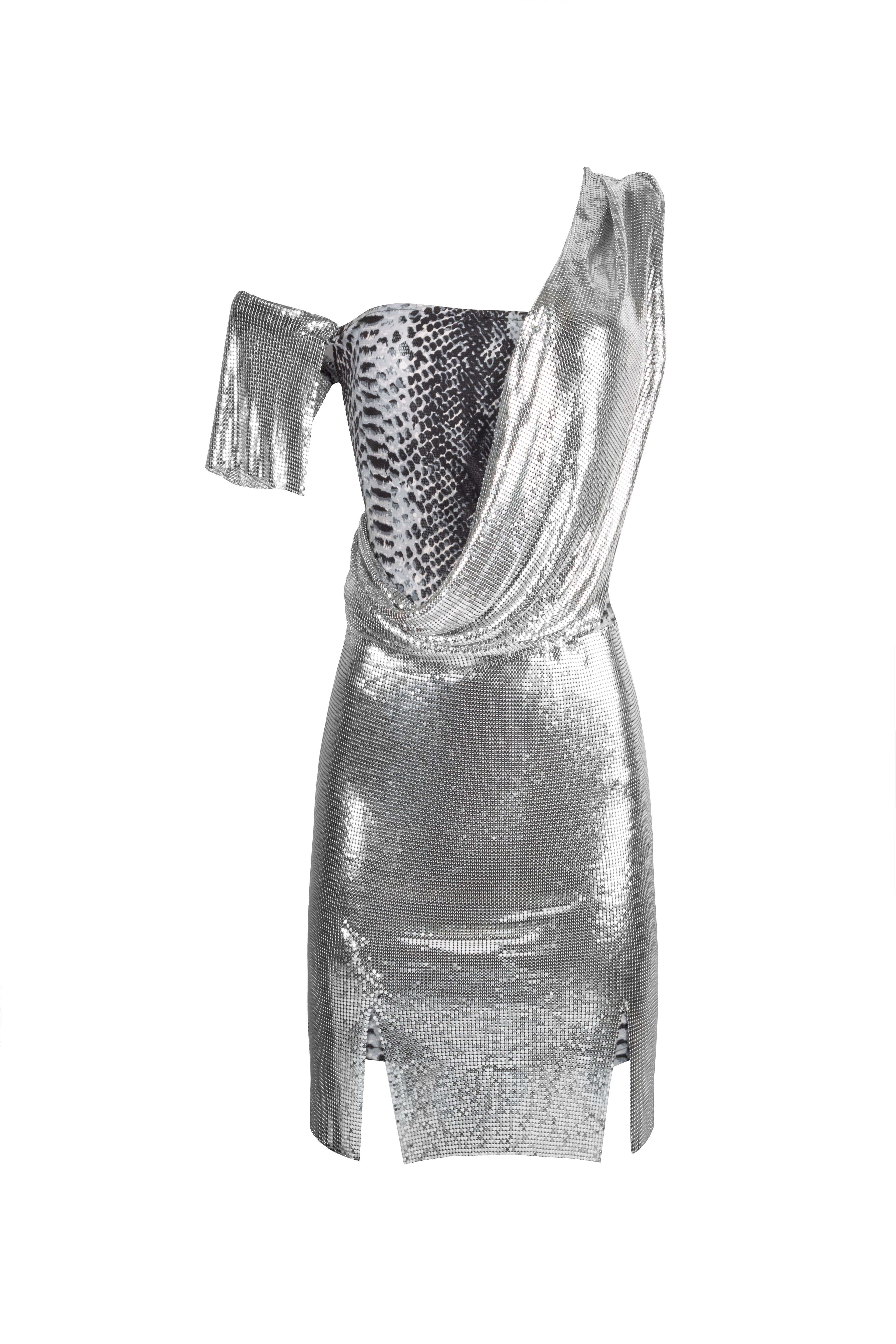 Silver Metal Dress Paloma Lira Silver Metal Dress Paloma Lira