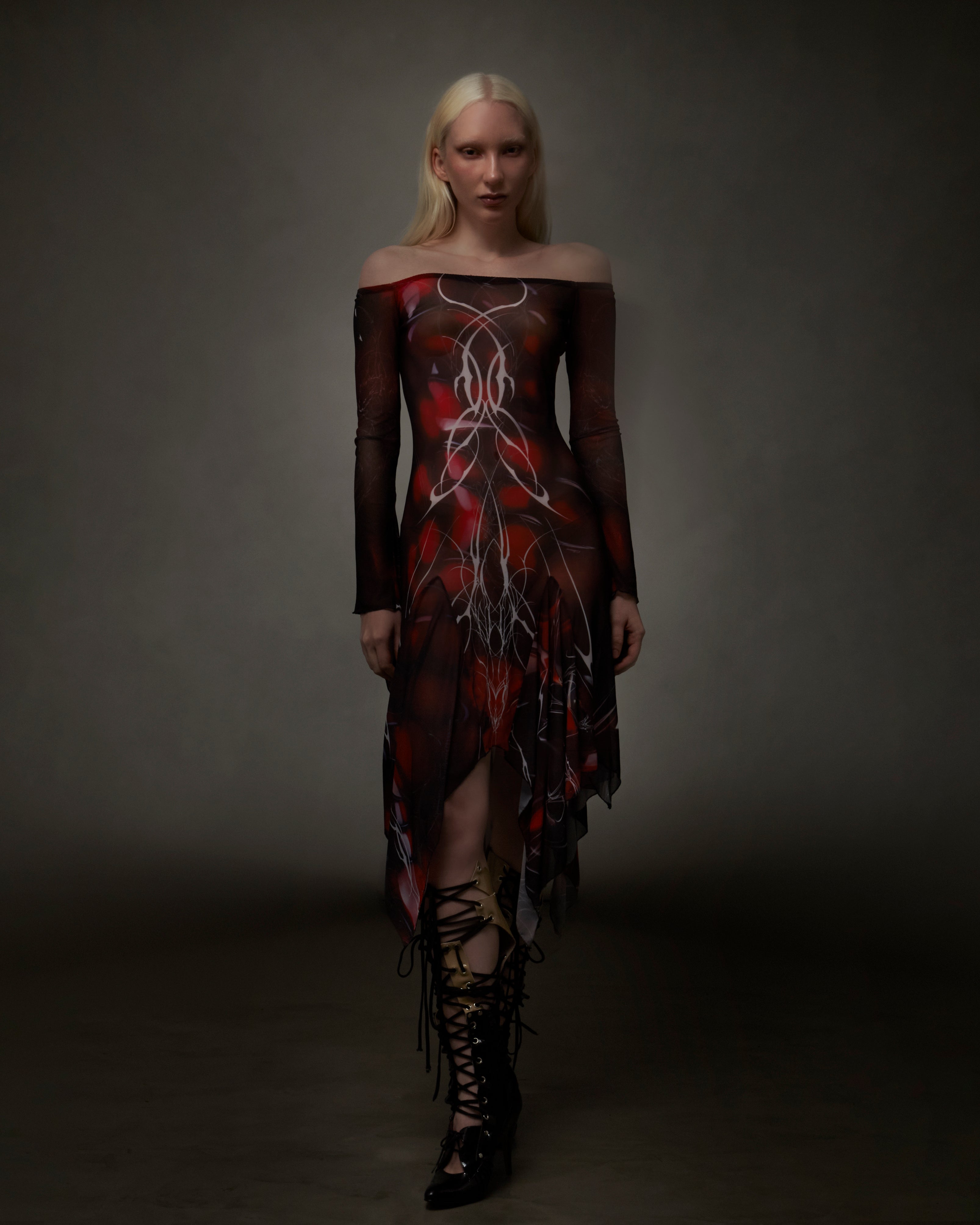 Blood tattoo dress