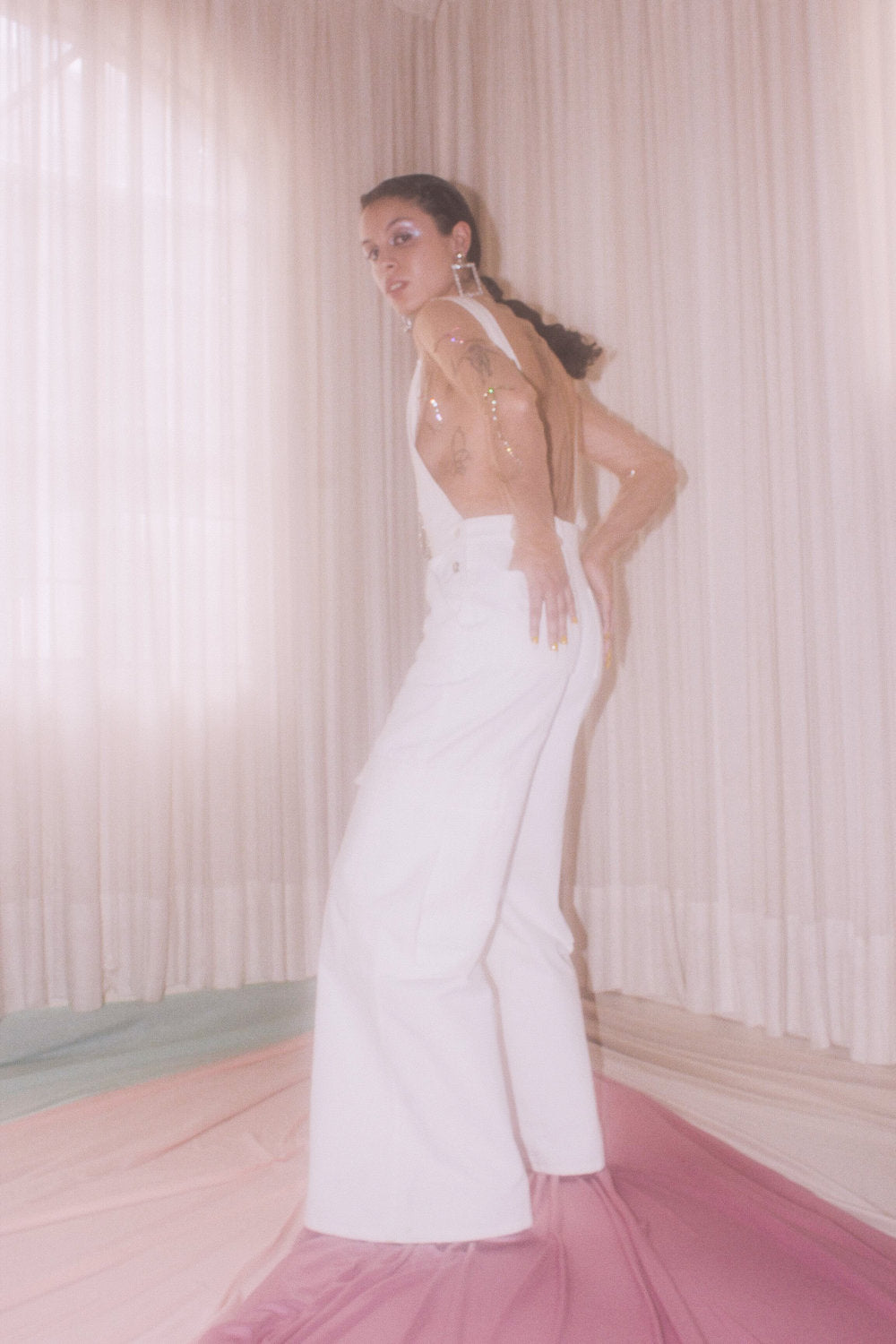 White Denim Overall – Paloma Lira