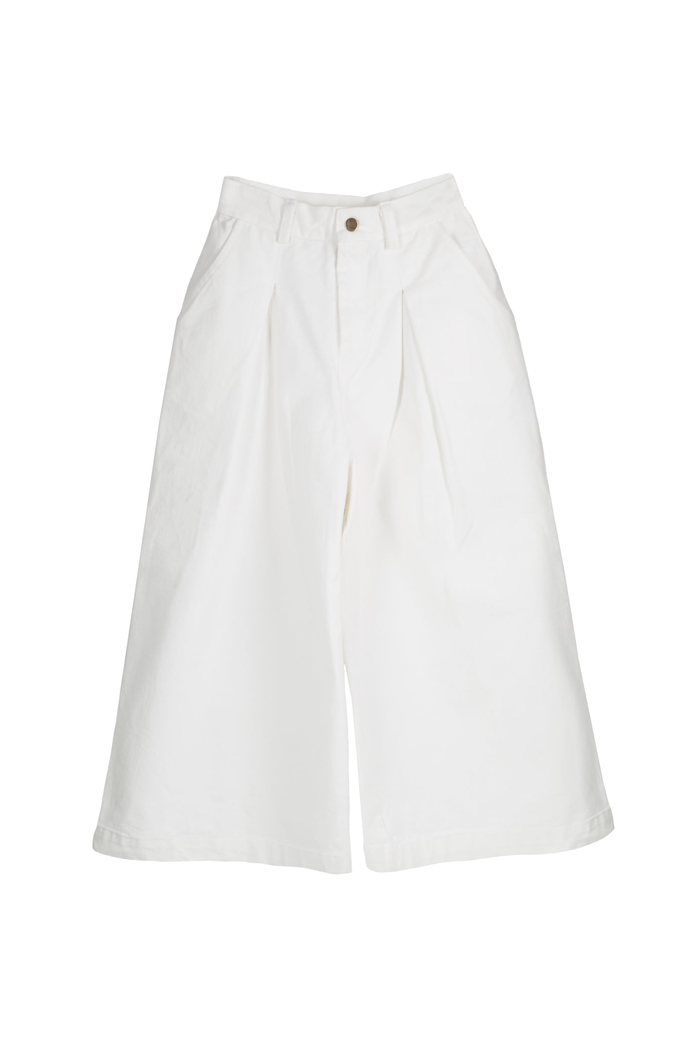 White wide pants