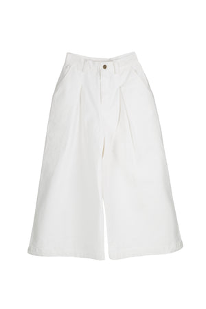 White wide pants