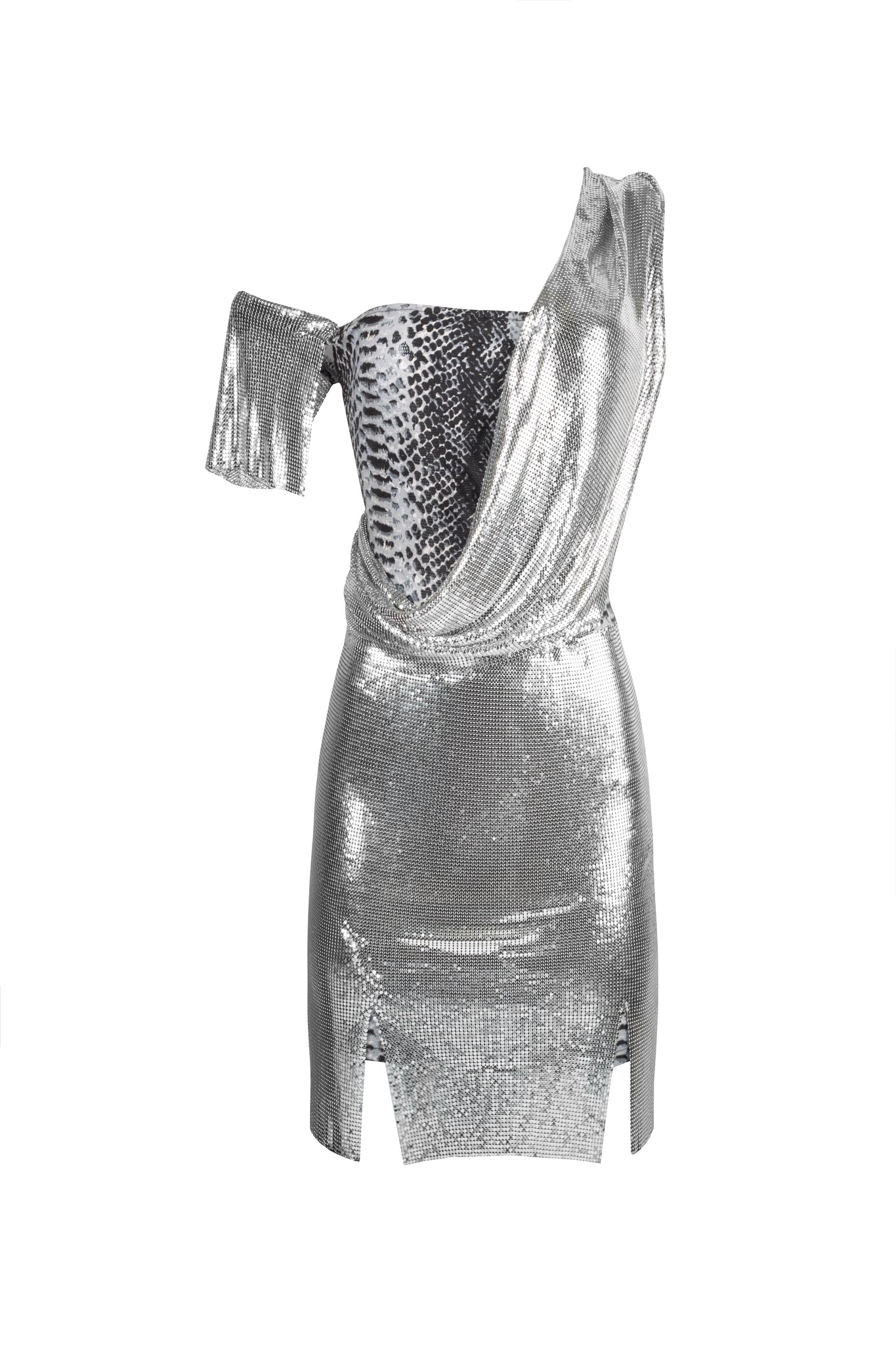 SAMPLE Silver Metal Dress