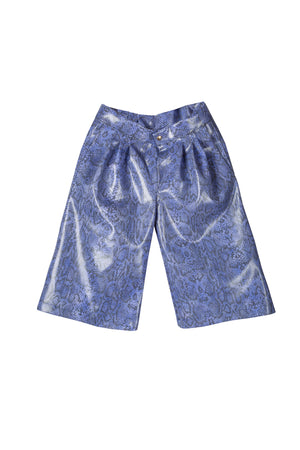 Snake vinyl culottes