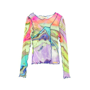 SAMPLE Aqua Mesh Top