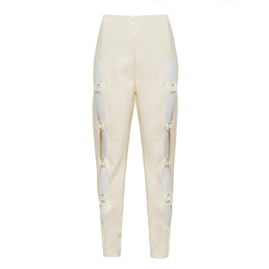SAMPLE Off white latex Pants