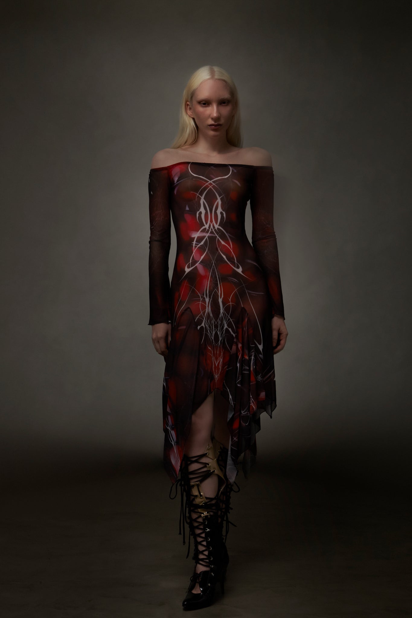 Blood tattoo dress