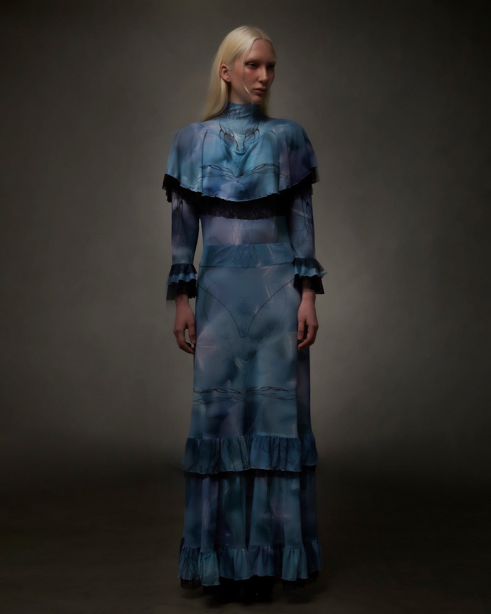 Victorian blue dress