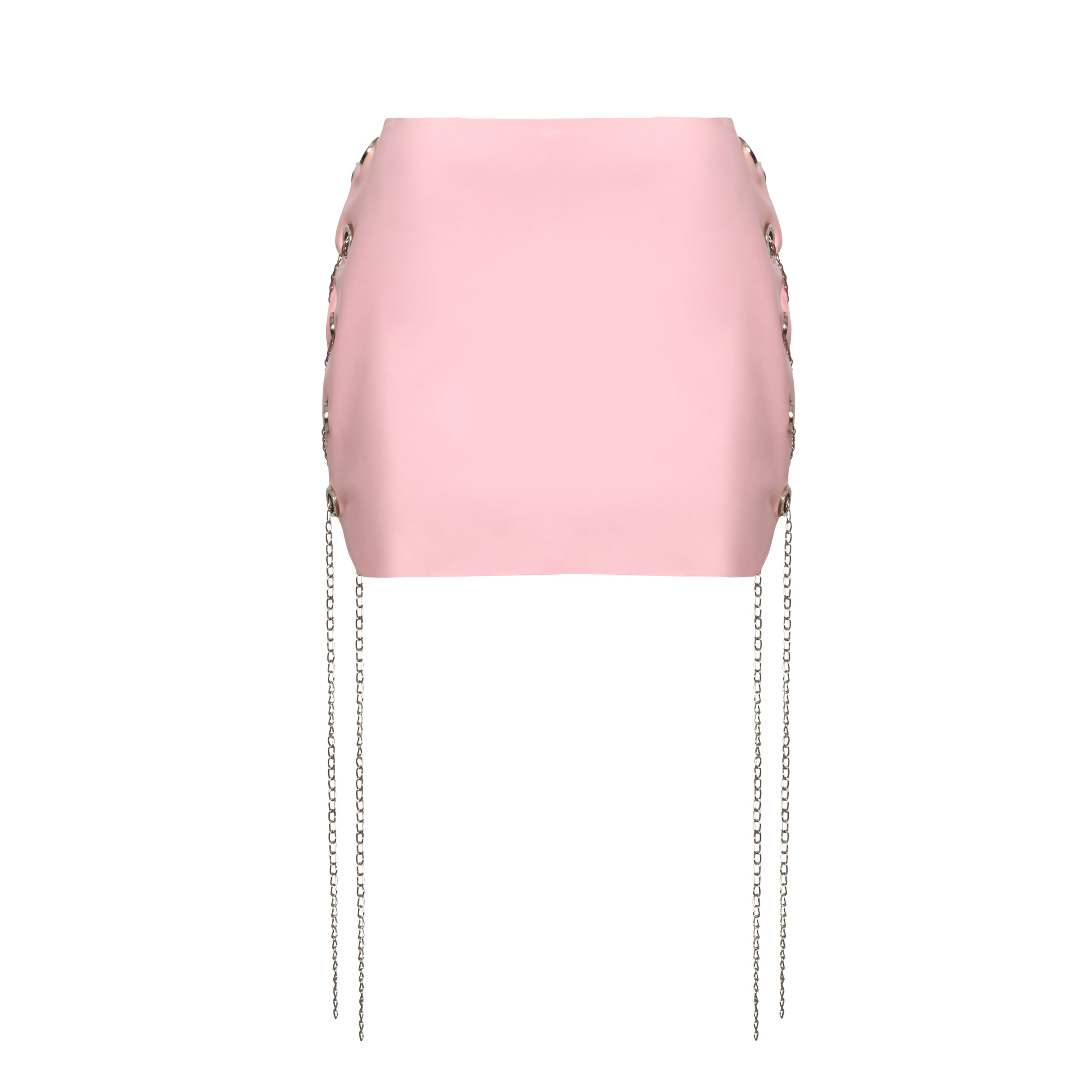 Baby Pink Latex Skirt